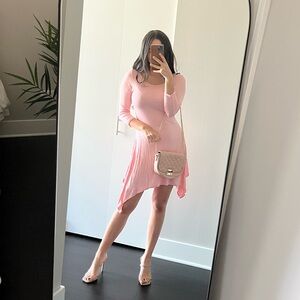 Light Pink Asymmetric Dress